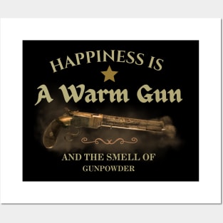 Happinees is Warm Gun Quote Shirt Posters and Art